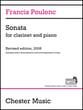 Sonata for Clarinet and Piano Clarinet Solo with Download Card for Online Audio Access cover